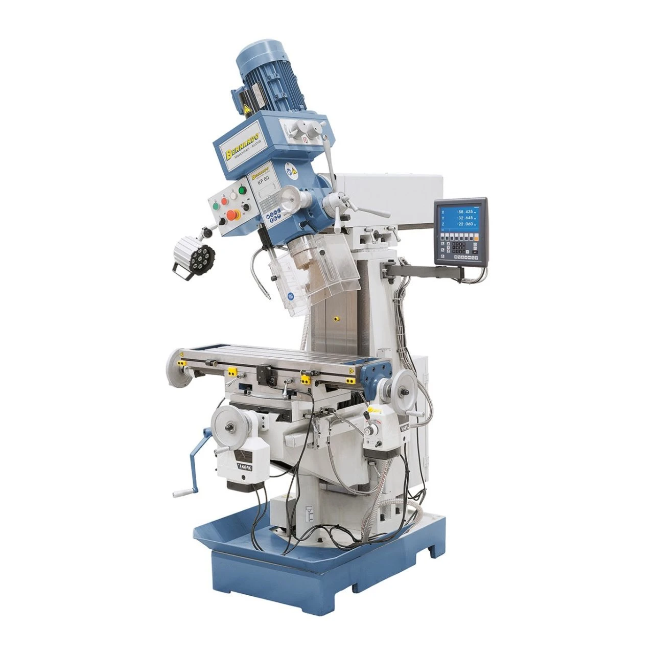 Bernardo Boor- & Freesmachine KF60 met 3-assige positieaanduiding ES-12 V