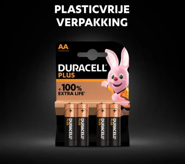 Duracell Plus Alkaline AA-batterijen (8 stuks)