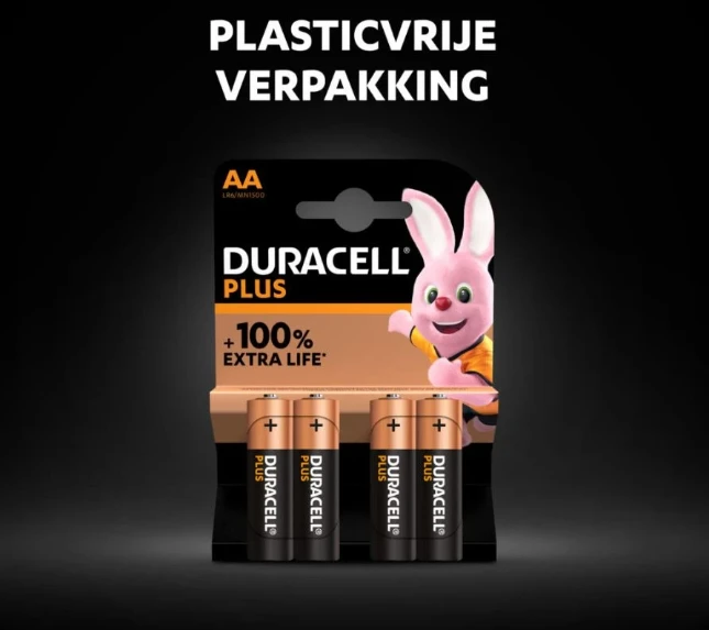Duracell Plus Alkaline AA-batterijen (8 stuks)