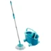 Leifheit Dweilset Clean Twist Disc Mop Ergo met wielen