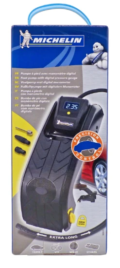 Michelin Voetpomp met Digitale Drukmeter - 7 bar