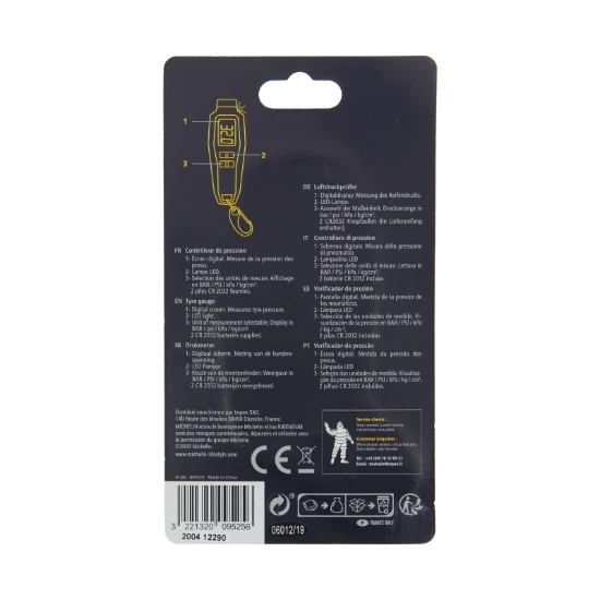 Michelin Bandenspanningsmeter Digitaal - 0,05 tot 7 bar