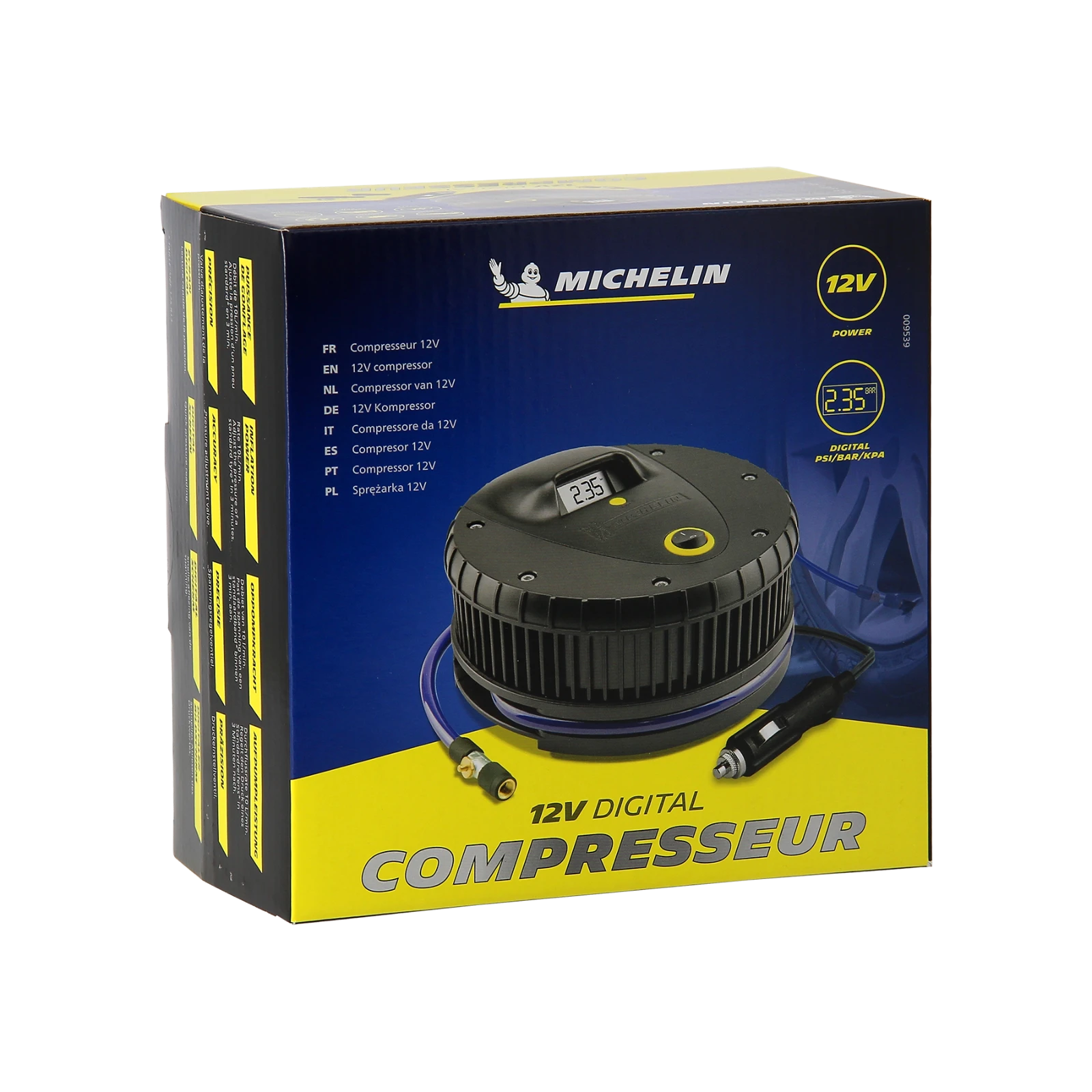 Michelin Compressor met Geïntegreerde Manometer - 12V / 7bar