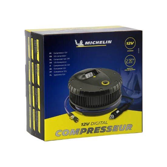 Michelin Compressor met Geïntegreerde Manometer - 12V / 7bar