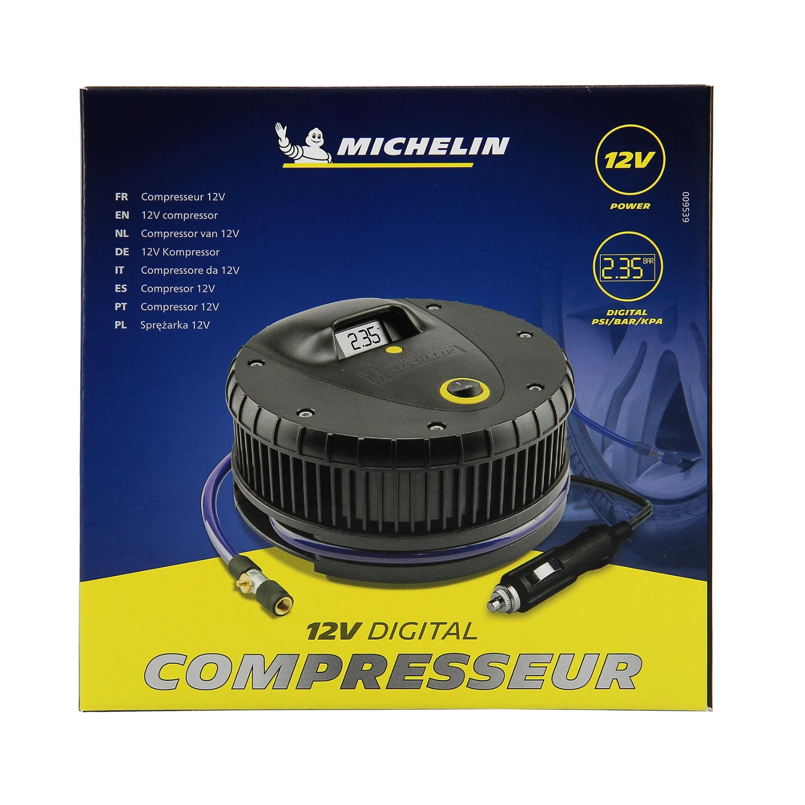 Michelin Compressor met Geïntegreerde Manometer - 12V / 7bar