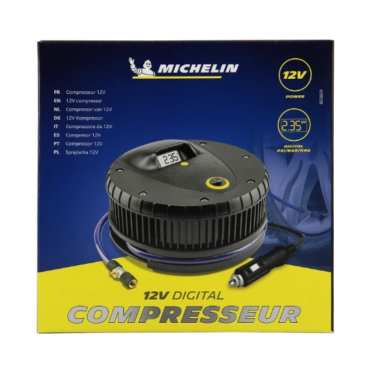 Michelin Compressor met Geïntegreerde Manometer - 12V / 7bar