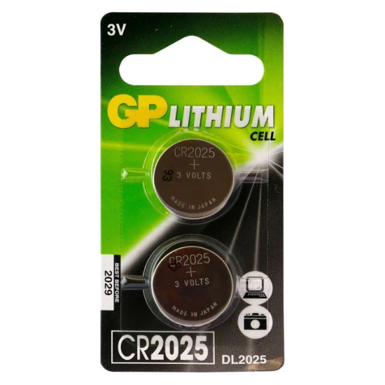GP CR2025 Lithium knoopcel 3V (2 stuks)