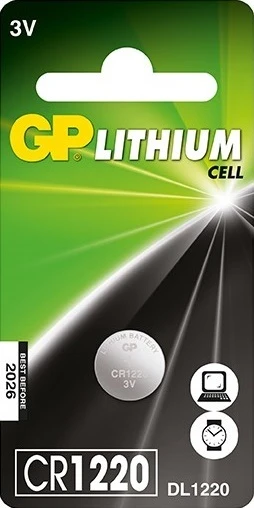 GP CR1220 Lithium knoopcel 3V (1 stuk)