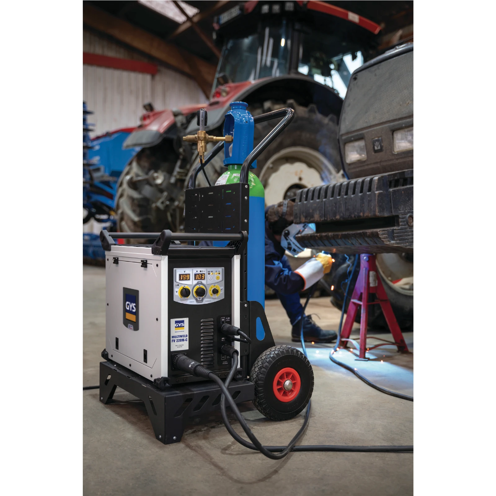 GYS Lasapparaat MULTIWELD 220M-C - inclusief accessoires