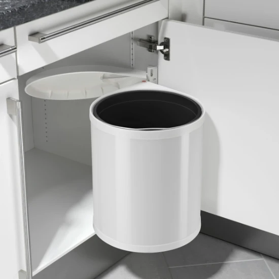 Hailo inbouwemmer compact-box m 15L - staal - wit