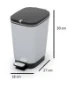 Kis Chic Bin Pedaalemmer - 10L - zilver