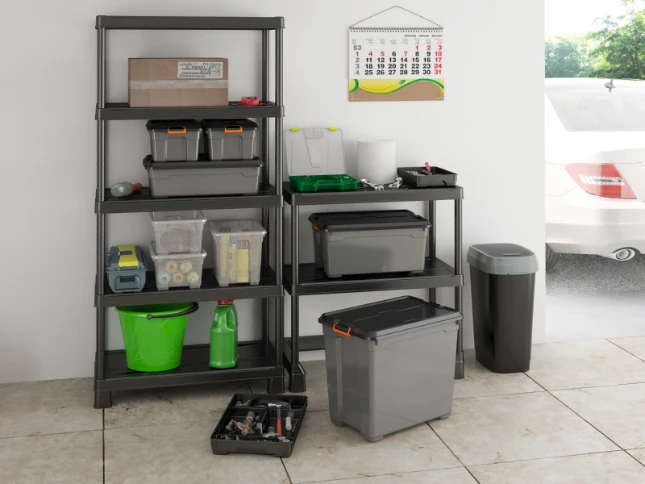 Kis Dual Swing Prullenbak - 50L - zwart