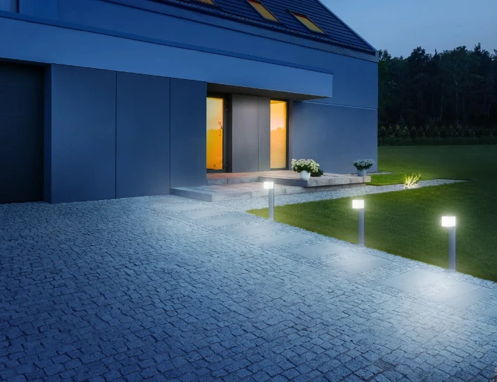Steinel Sensor Buitenlamp GL 80 LED IHF CUBO zilver
