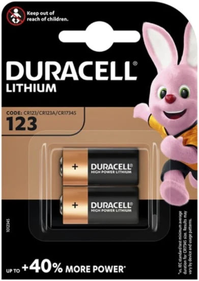 Duracell Ultra Lithium fotobatterij 123 (2 stuks)