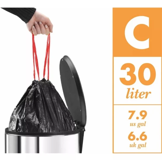 Hailo Pedaalemmer Öko duo Plus L zilver 17+9L