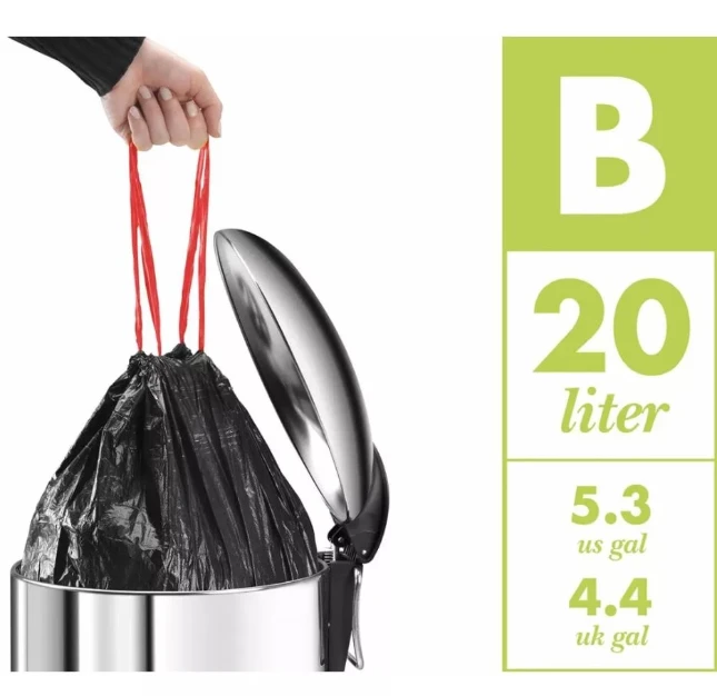 Hailo Pedaalemmer Öko duo Plus L zilver 17+9L