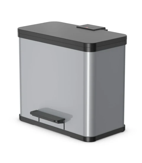 Hailo Pedaalemmer Öko trio Plus L zilver 3x9L