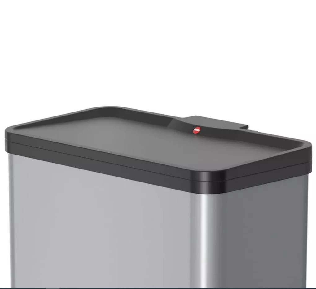Hailo Pedaalemmer Öko trio Plus L zilver 3x9L