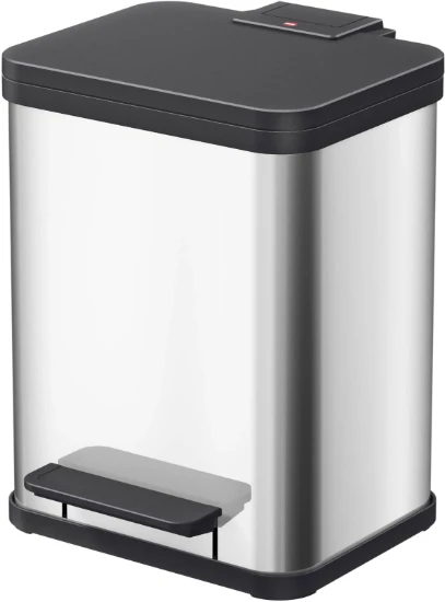 Hailo Pedaalemmer Öko duo Plus M RVS 2x9L