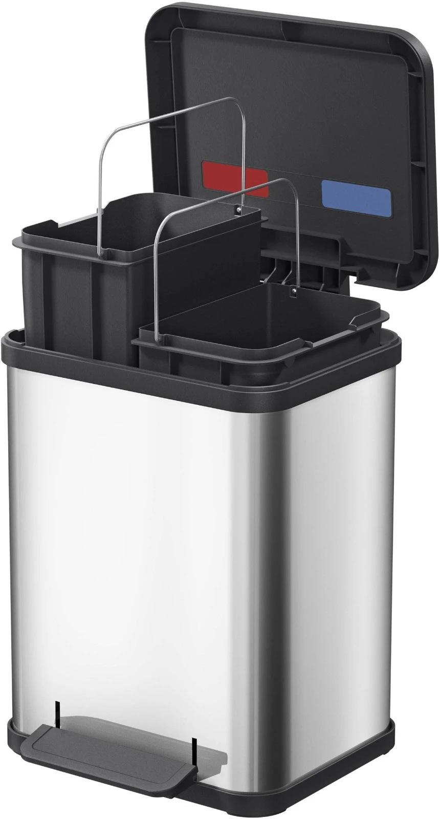 Hailo Pedaalemmer Öko duo Plus M RVS 2x9L