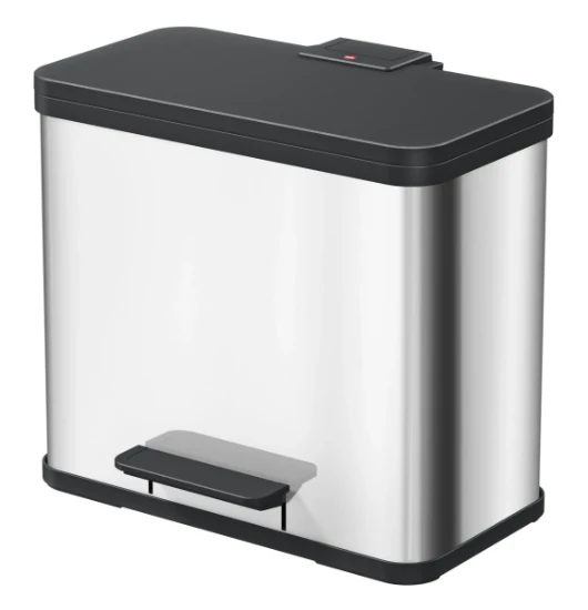 Hailo Pedaalemmer Öko duo Plus L RVS 17+9L