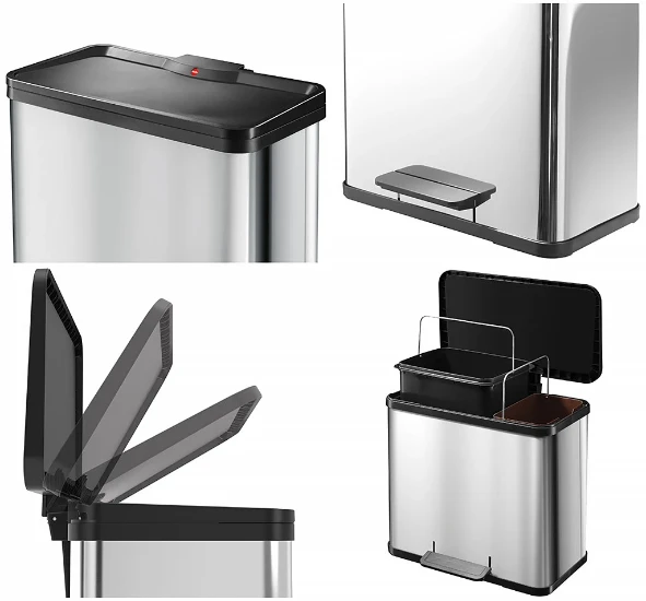 Hailo Pedaalemmer Öko duo Plus L RVS 17+9L