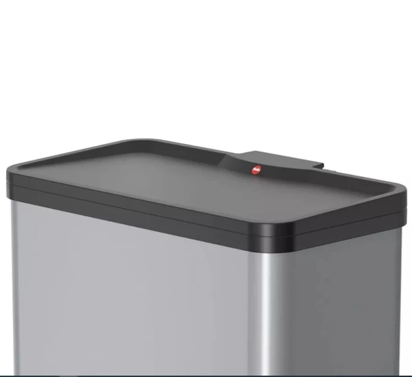 Hailo Pedaalemmer Öko duo Plus L zilver 17+9L