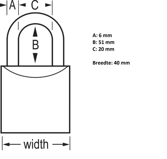 MasterLock Messing Hangslot gelijksluitend