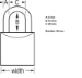 MasterLock Messing Hangslot gelijksluitend