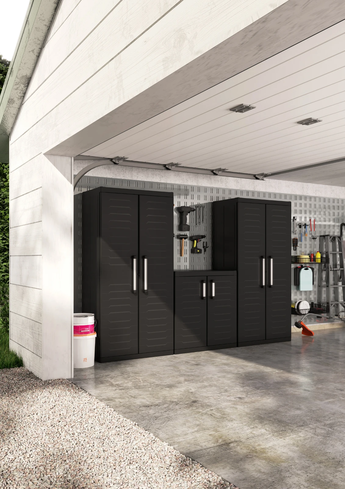 Keter Detroit XL Tall Cabinet Zwart