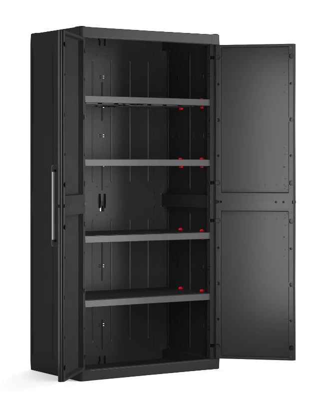 Keter Detroit XL Tall Cabinet Zwart