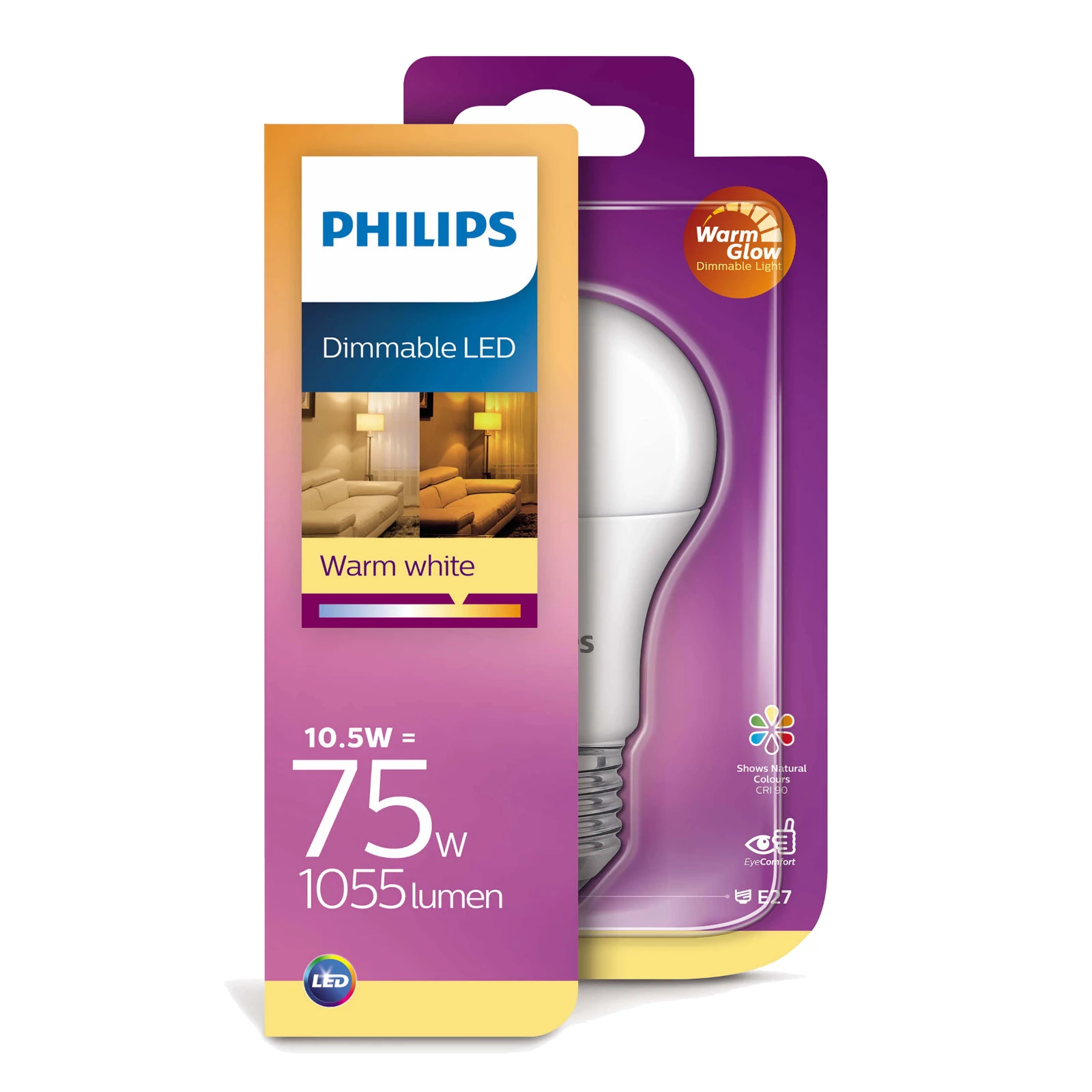 Philips LED Lamp 75W A60 E27 927