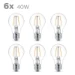 Philips LED Filament Classic 40W E27 A60 WW CL ND 6CT-4 (6 stuks)