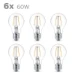 Philips LED Filament Classic 60W E27A60 WW CL ND 6CT-4 (6 stuks)