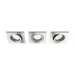 Philips LED-inbouwspot Shellbark vierkant 4.5W chroom (3 stuks)