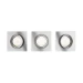 Philips LED-inbouwspot Shellbark vierkant 4.5W chroom (3 stuks)