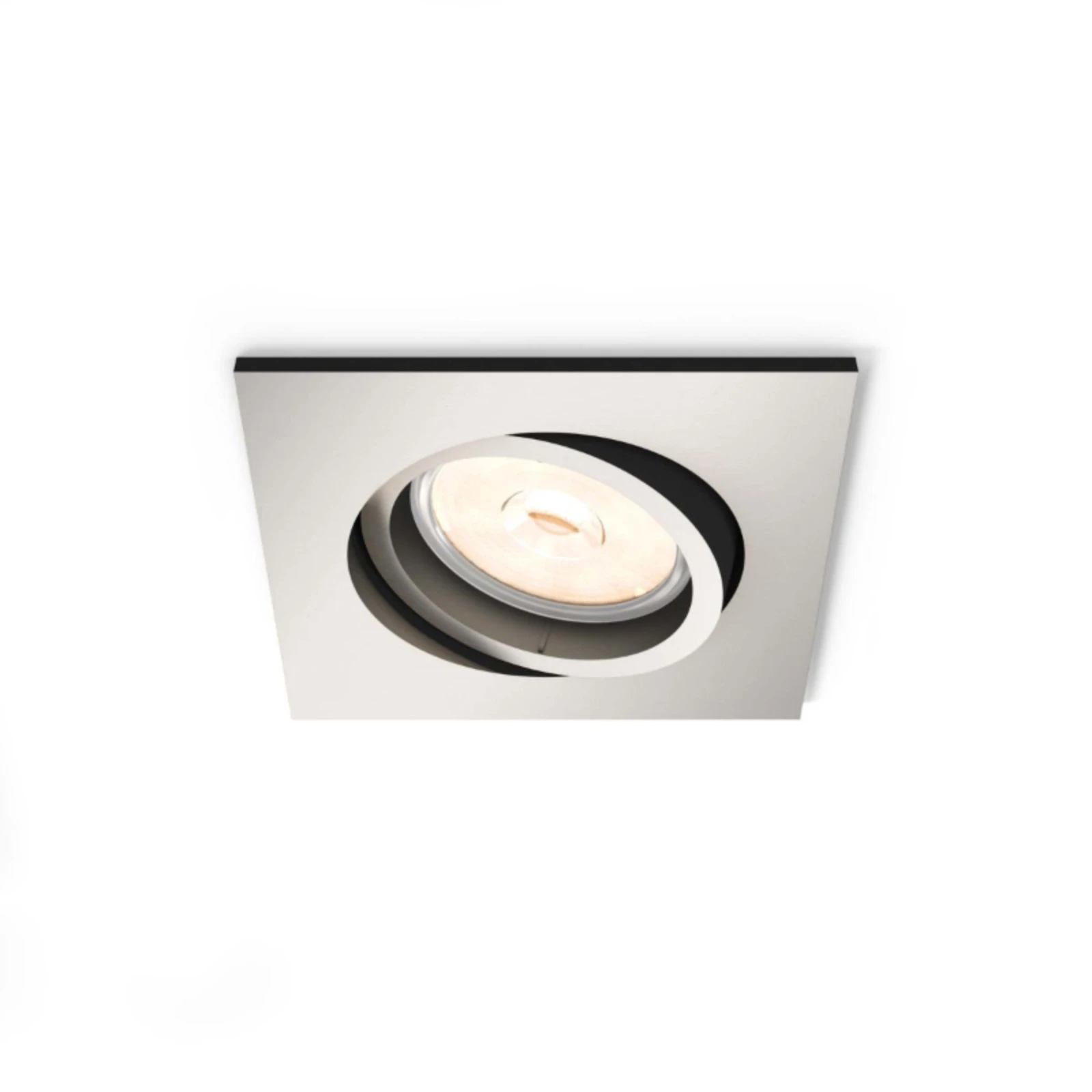 Philips LED-inbouwspot Donegal vierkant 5.5W mat chroom