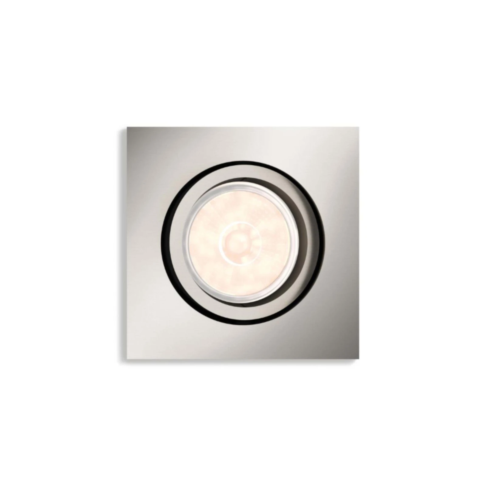 Philips LED-inbouwspot Donegal vierkant 5.5W mat chroom