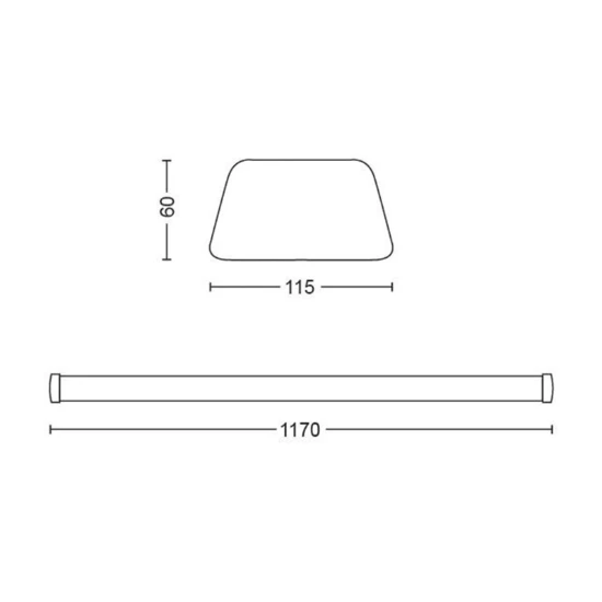 Philips LED aramtuur Softline 50W 2700K
