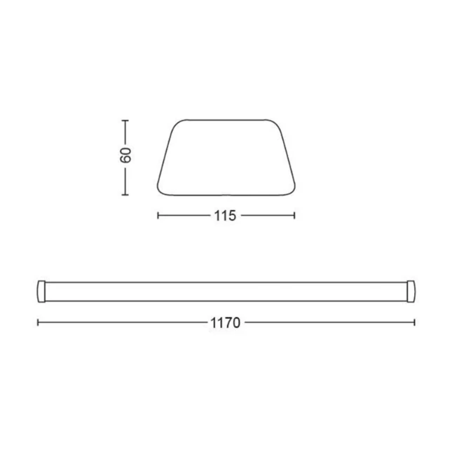 Philips LED aramtuur Softline 50W 2700K