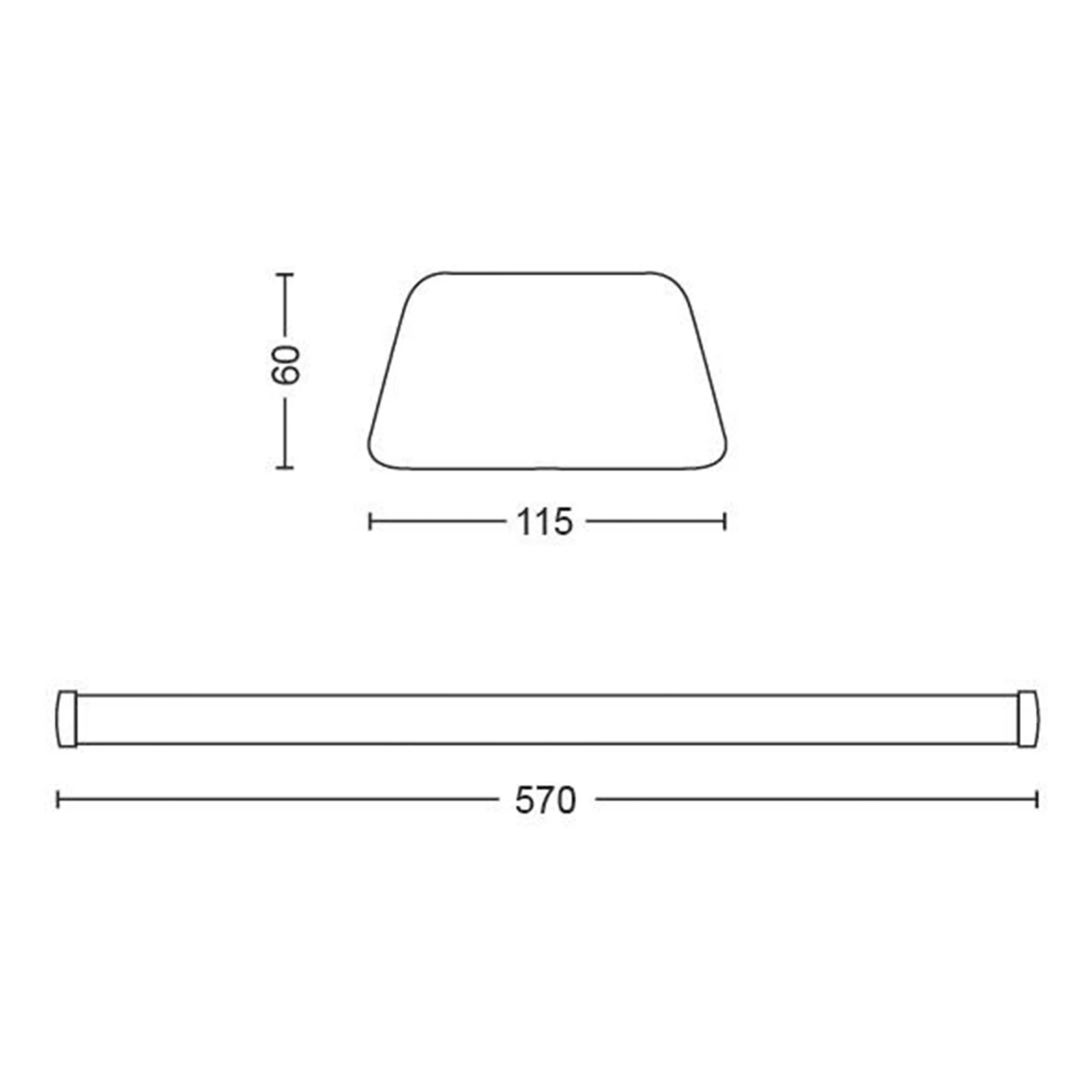Philips LED armatuur Softline 24W 2700K