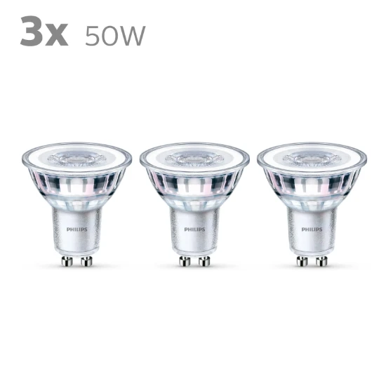 Philips LED Spot Classic 50W GU10 WW 36D ND (3 stuks)