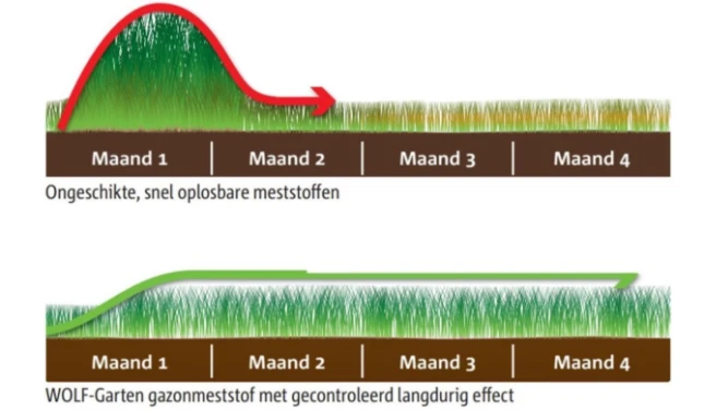 WOLF-Garten Natura Bio Gazon- & tuinkalk 200m² - 10000 gram