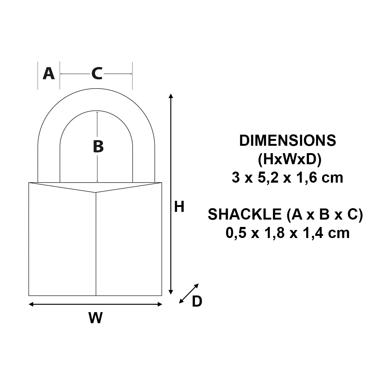 MasterLock Hangslot, 30mm aluminium - beugellengte 18mm