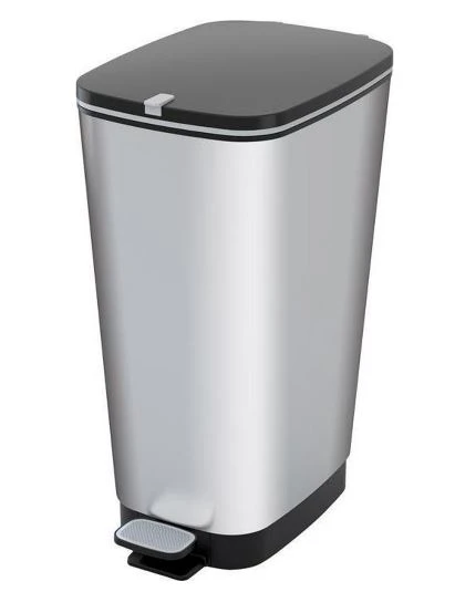 Kis Chic Bin Pedaalemmer - 50L - zilver
