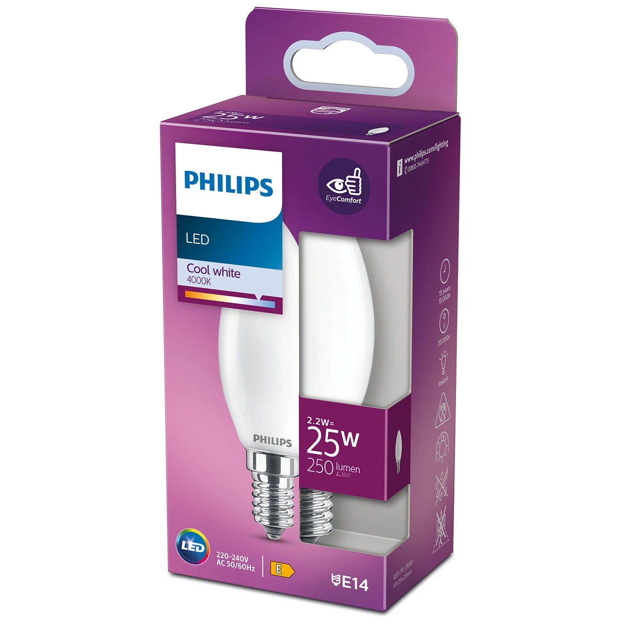 Philips LED classic 25W E14 CW B35 FR ND 1PF-12