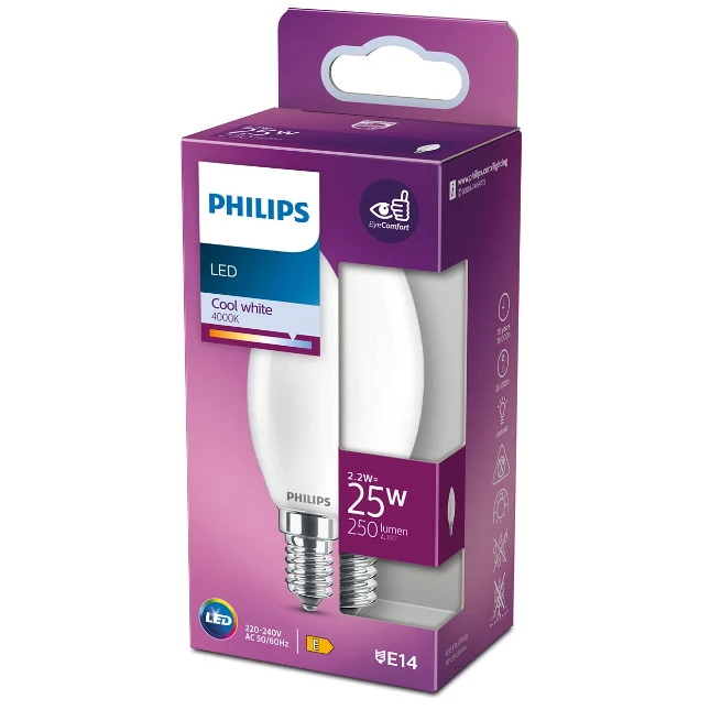 Philips LED classic 25W E14 CW B35 FR ND 1PF-12