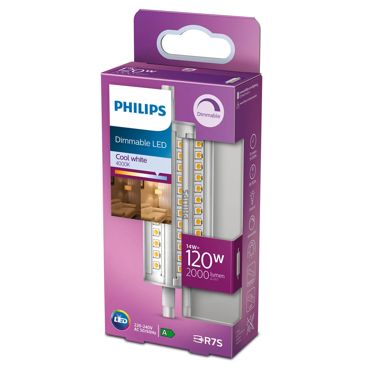 Philips LED 120W R7S 118mm CW D 1PF-12