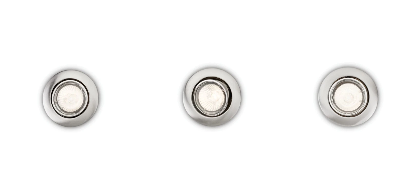 Philips Inbouwspot Enif 50W nikkel (3 stuks)