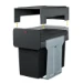 Hailo inbouwemmer eco-line duo L 2x14L - staal